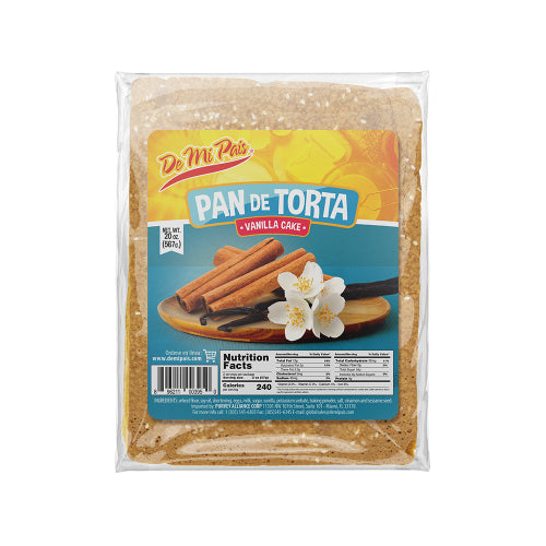 De Mi País Pan de Torta sabor vainilla — 20 oz | UPC 896211003950