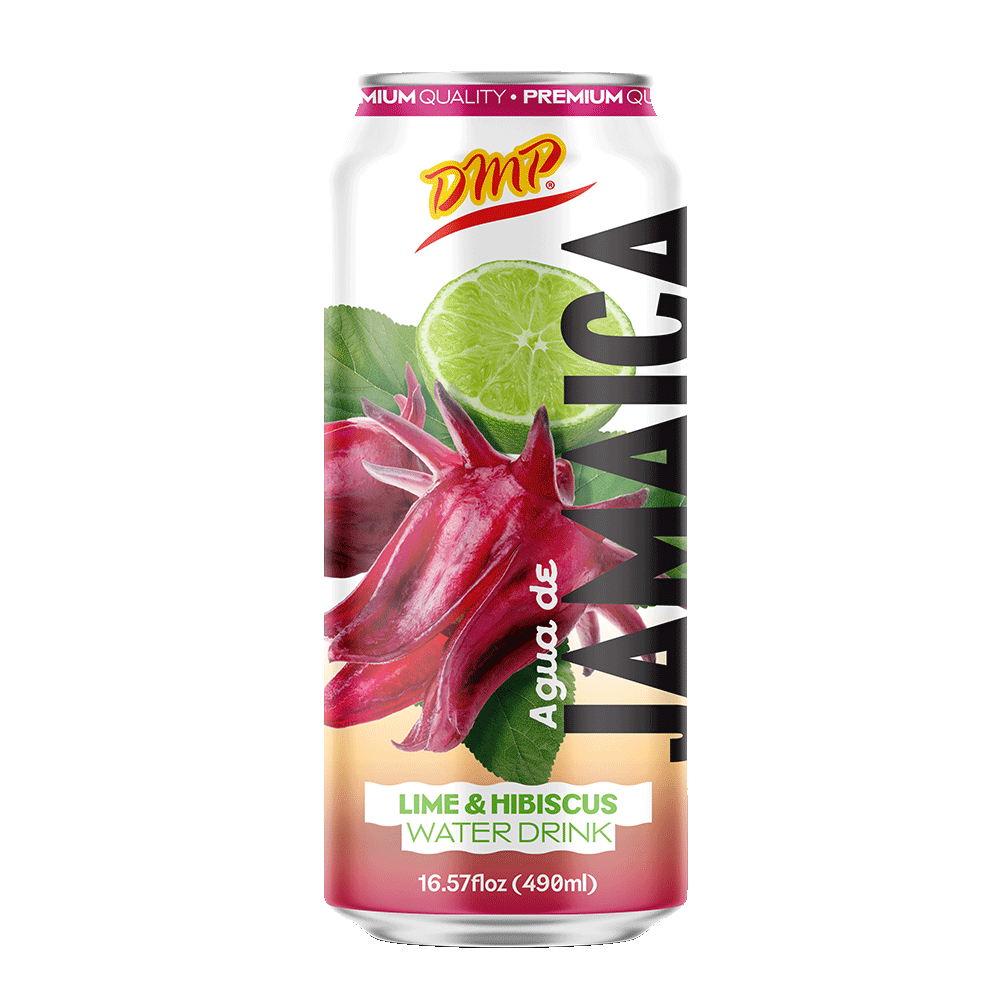 De Mi País Agua de jamaica con limón — 490 ml / 16.57 fl oz