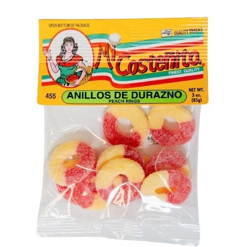 Mi Costeñita Anillos de durazno — 3 oz