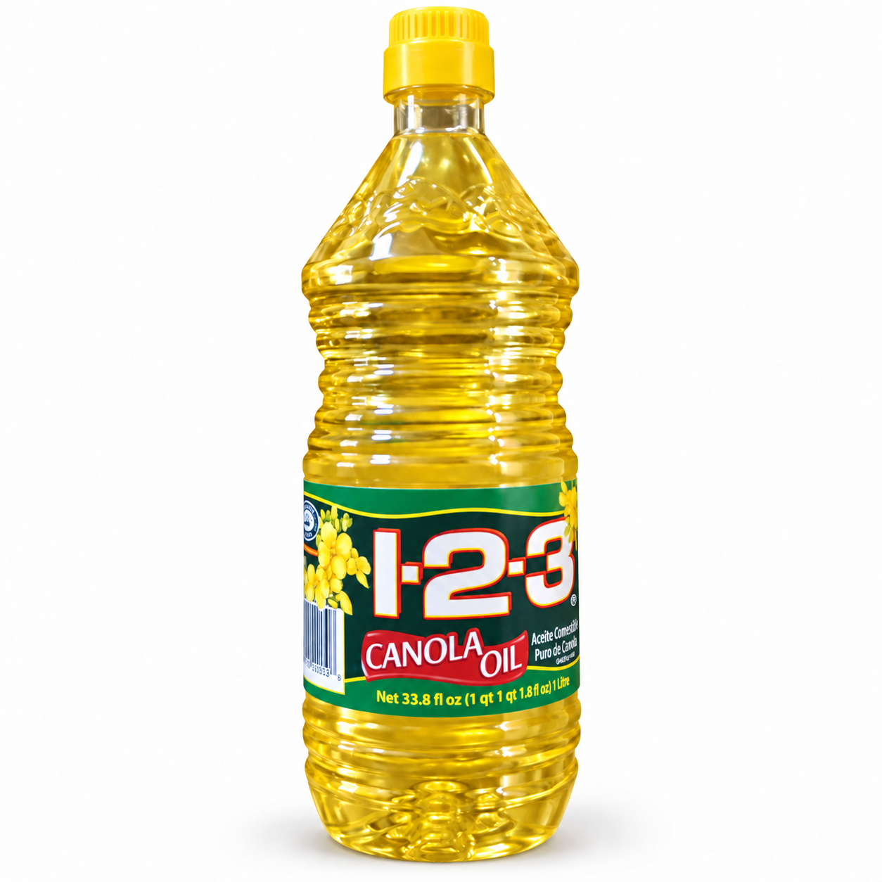 1-2-3 Aceite de Canola – 33.8 fl oz (1 L)