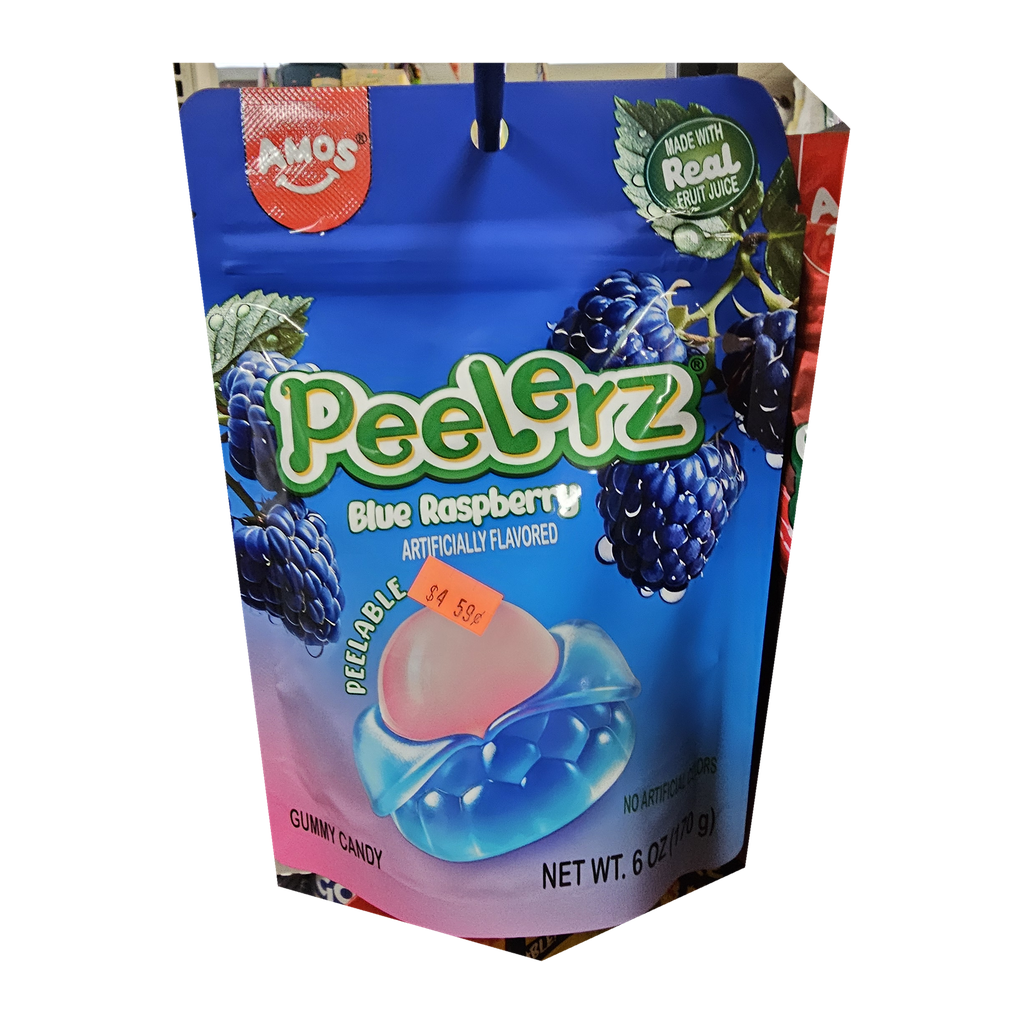 Amos Peelerz Gomitas Frambuesa Azul — 170 g
