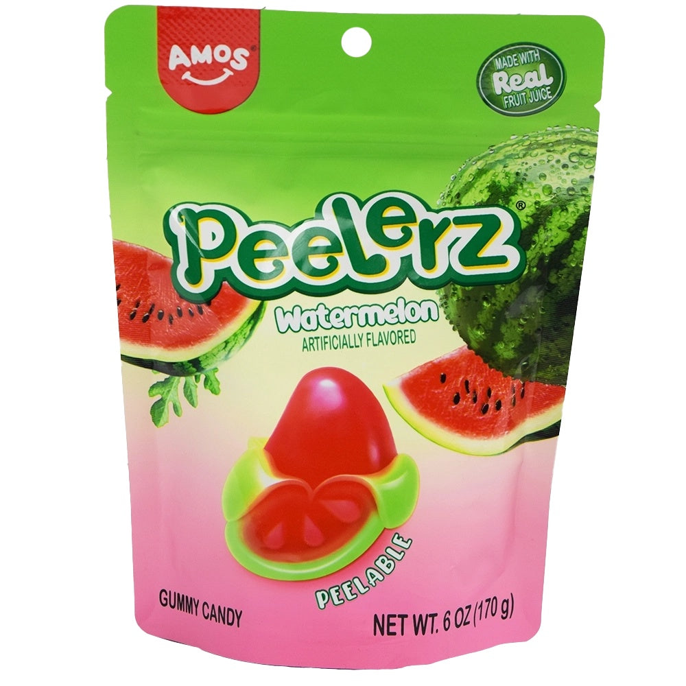 Amos Peelerz gomitas pelables de sandía — 6 oz