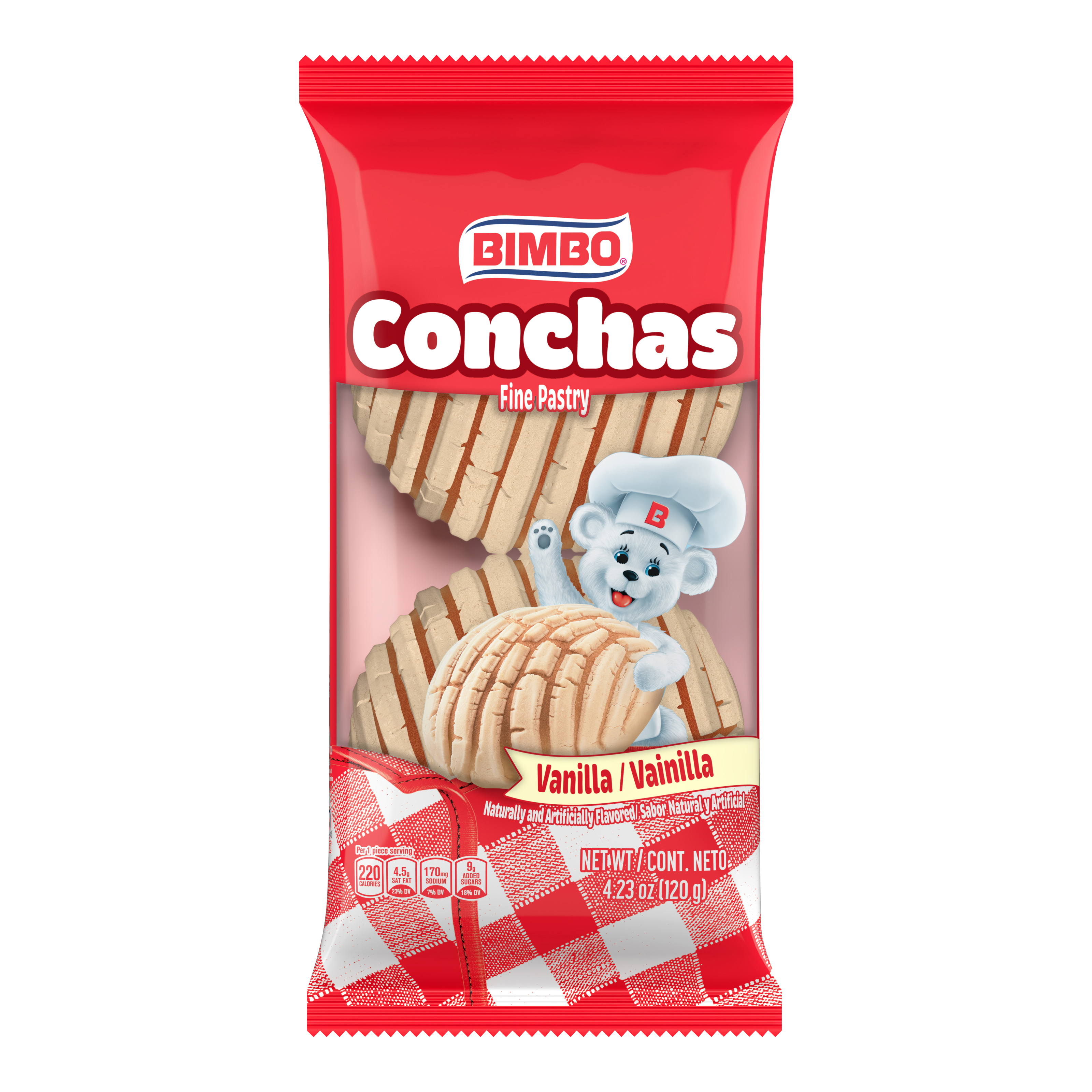 Bimbo Conchas vainilla 120 g