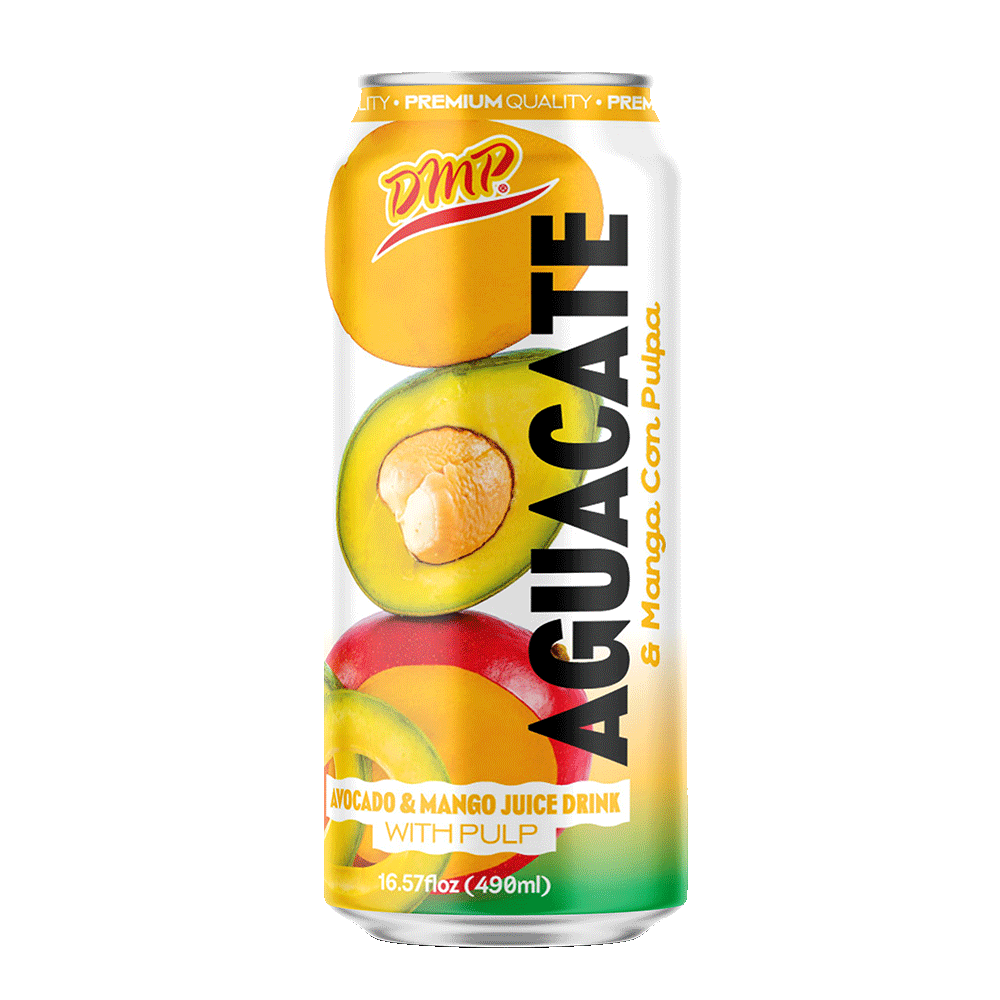 De Mi País Bebida de aguacate y mango con pulpa — 490 ml / 16.57 fl oz