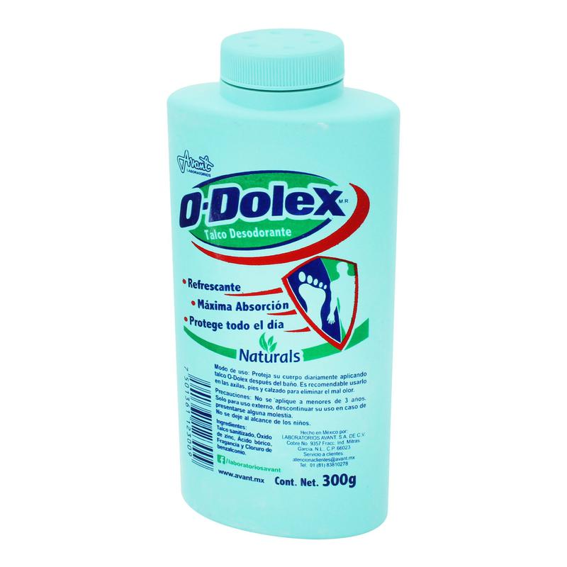O-Dolex Talco desodorante Naturals 300 g