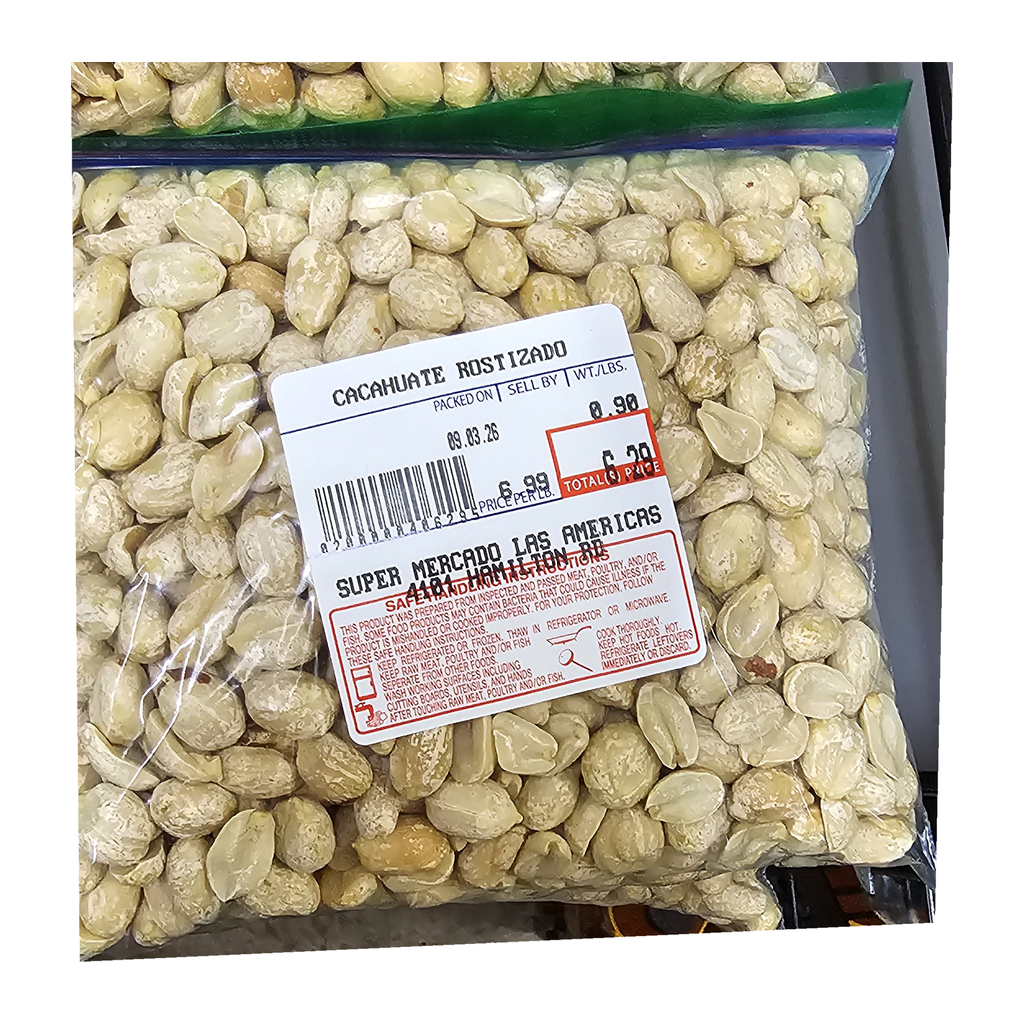 Cacahuate Rostizado Envasado — 1 lb (454 g, referencia provisional)