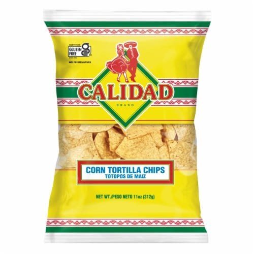 Calidad totopos de maíz amarillo — 11 oz