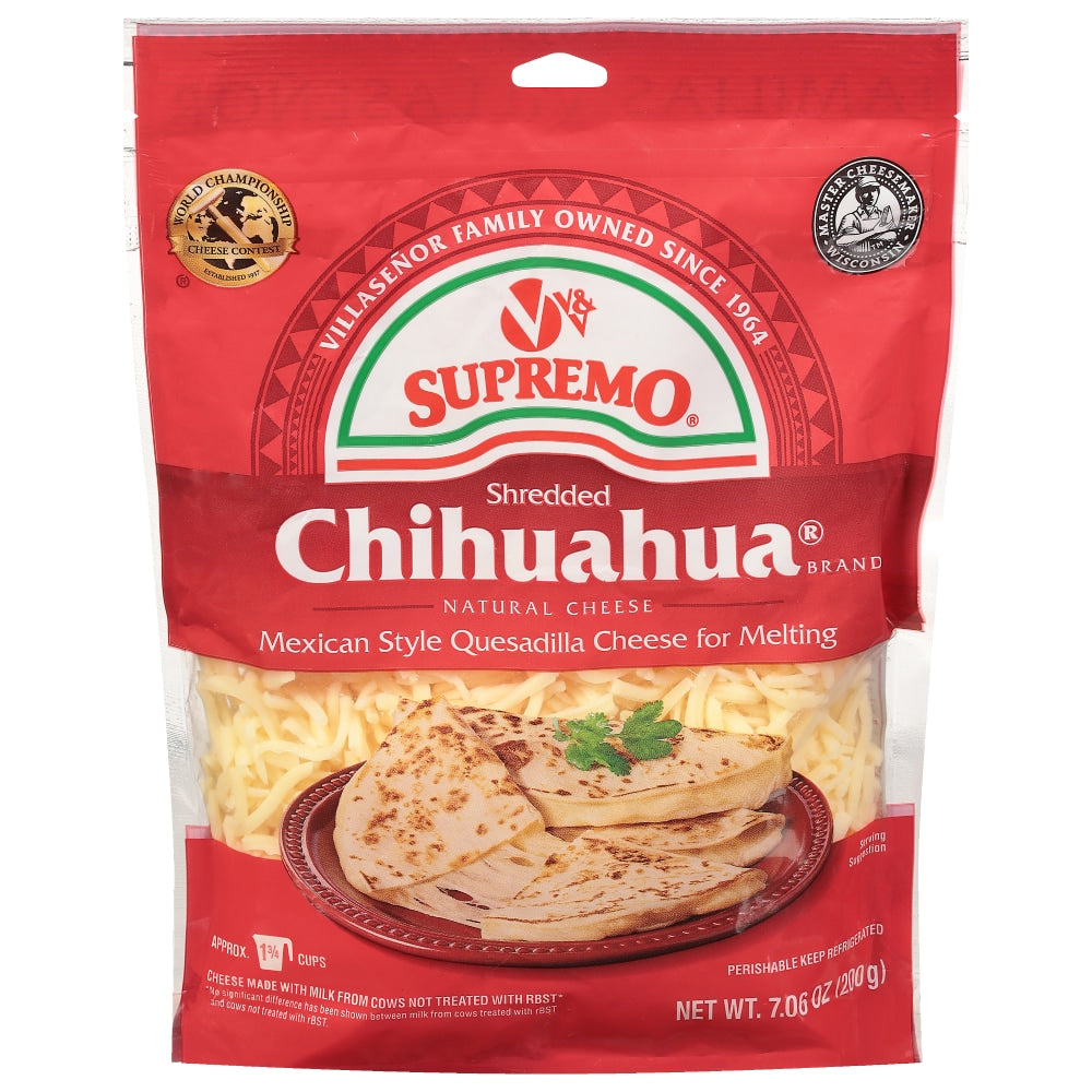 V&V Supremo Queso Chihuahua rallado — 200 g
