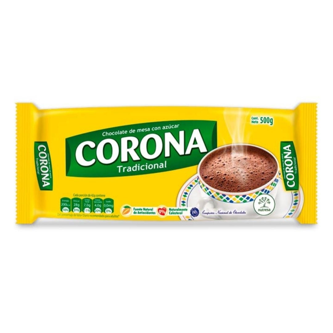 Corona chocolate de mesa tradicional — 17.6 oz / 500 g