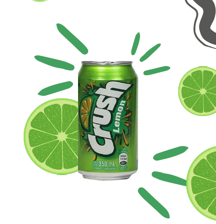 Crush limon lata Guatemala 350ml