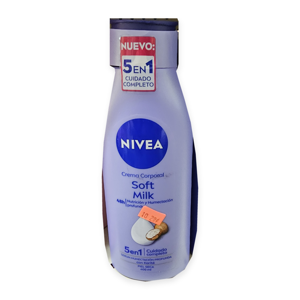 NIVEA Soft Milk Crema Corporal – 400 mL