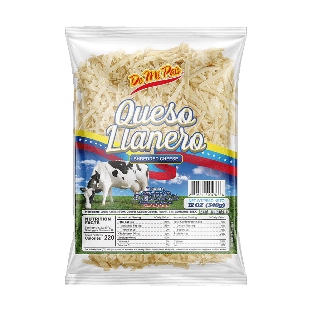 De Mi País Queso rallado llanero — 12 oz