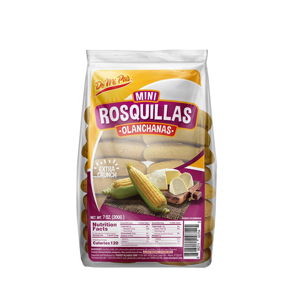 De Mi País Mini Rosquillas Olanchanas — 7 oz / 18 unidades