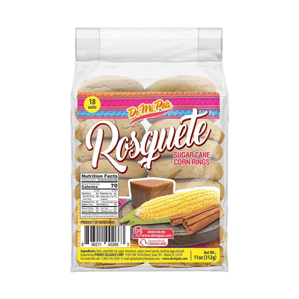 De Mi País Rosquete de Maíz — 11 oz / 18 unidades