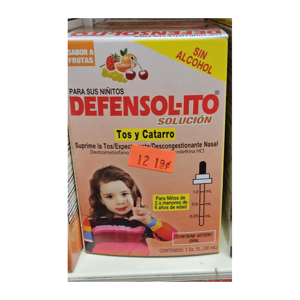Defensol-Ito Solución Sabor Frutas — 30 mL