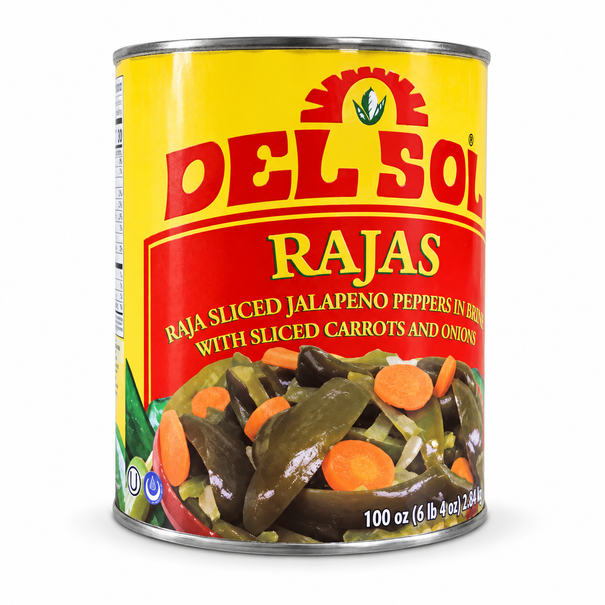 Del Sol Rajas – 100 oz (2.83 kg)