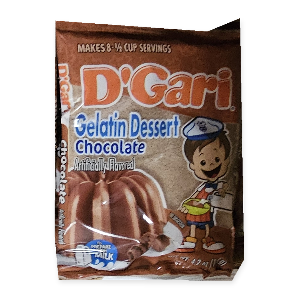 D’Gari Gelatina Sabor Chocolate — 4.2 oz (120 g)