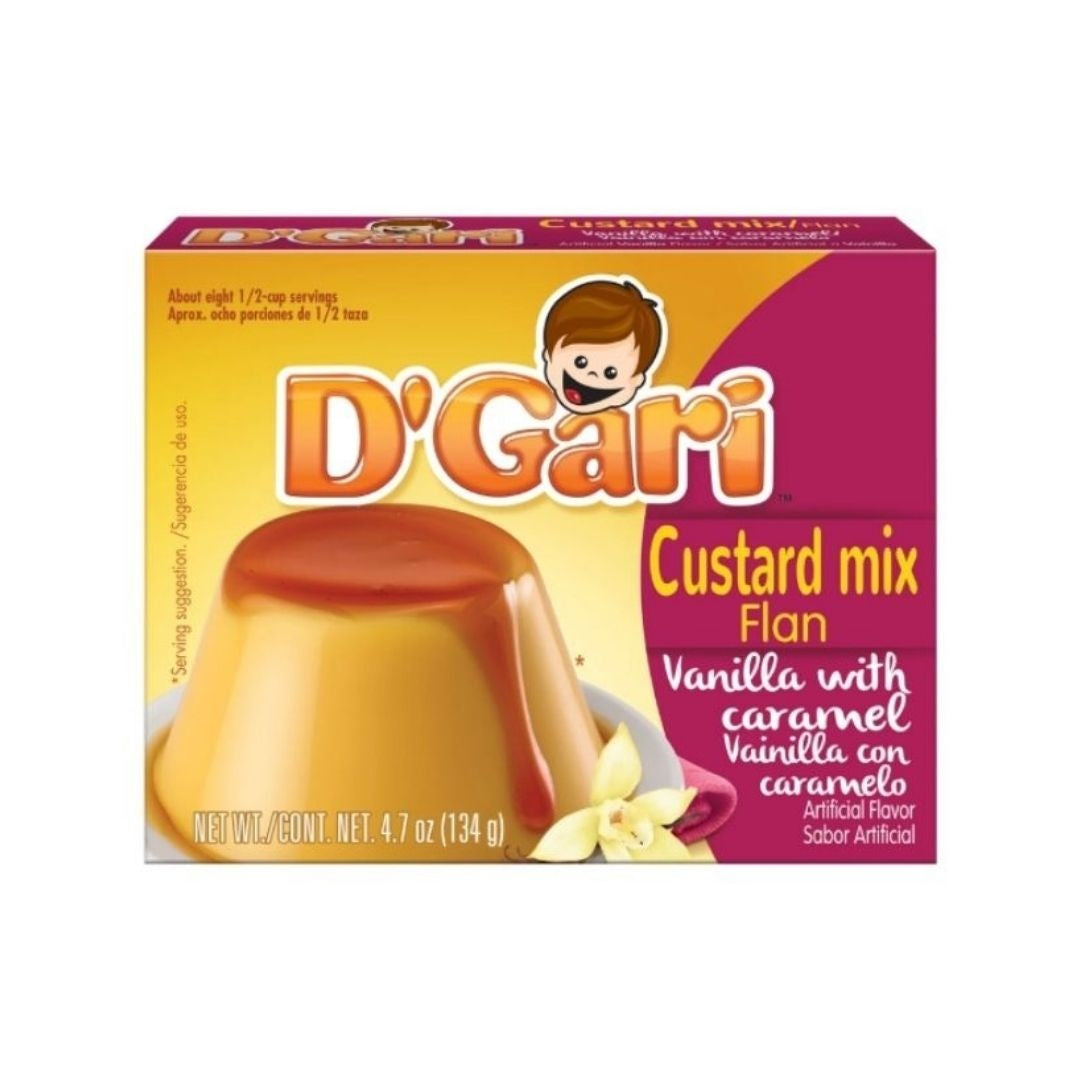 D’Gari flan de vainilla con caramelo — 4.7 oz / 133 g