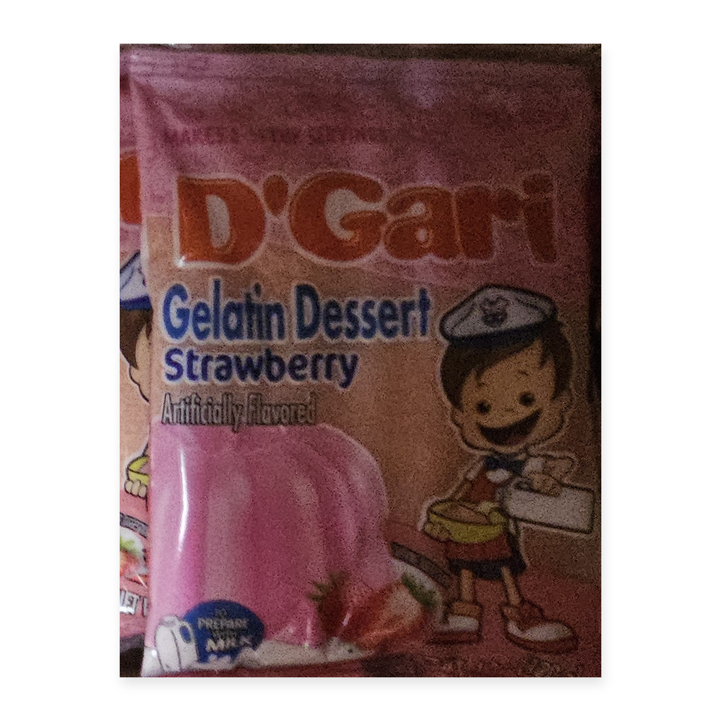 D’Gari Gelatina Sabor Fresa para Leche — 4.2 oz (120 g)