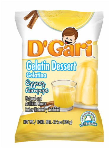 D’Gari gelatina de rompope para leche — 4.2 oz