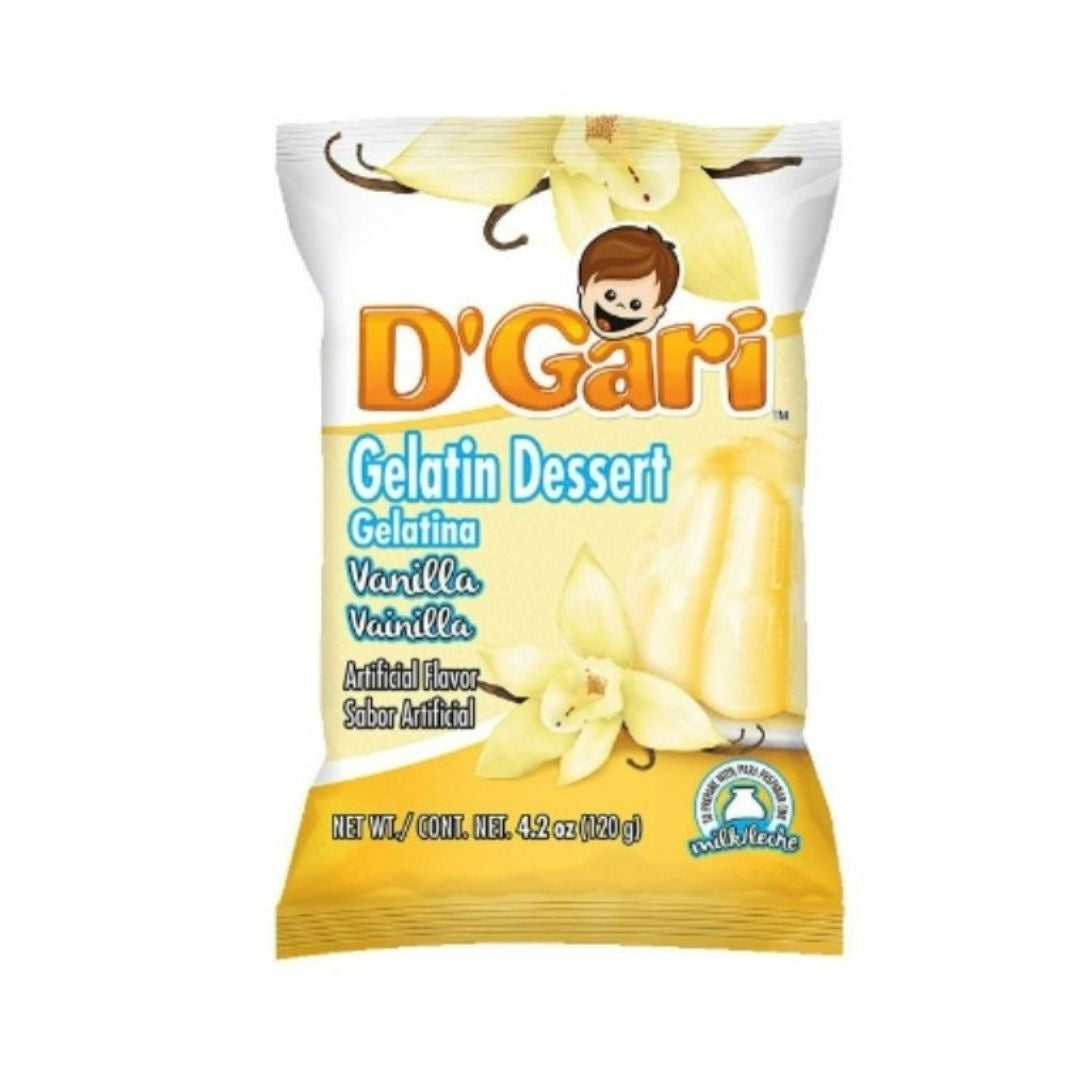 D’Gari gelatina de vainilla para leche — 4.2 oz