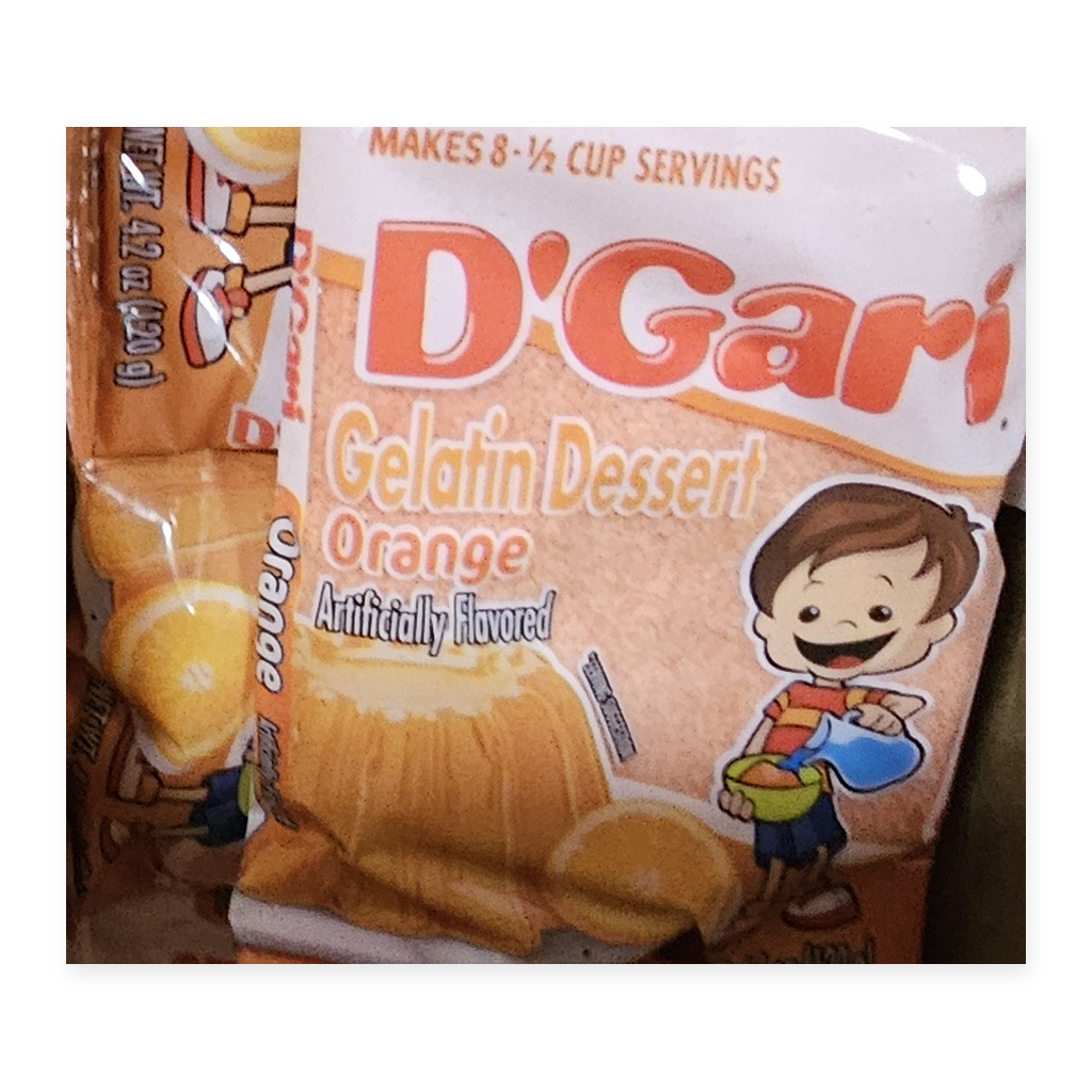 D’Gari Gelatina Sabor Naranja — 120 g