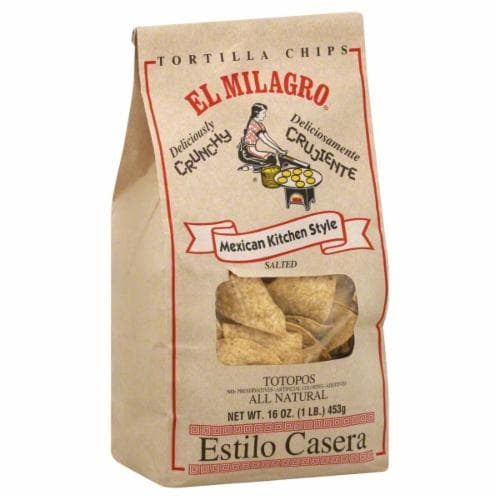 El Milagro totopos de maíz — 16 oz / 453 g