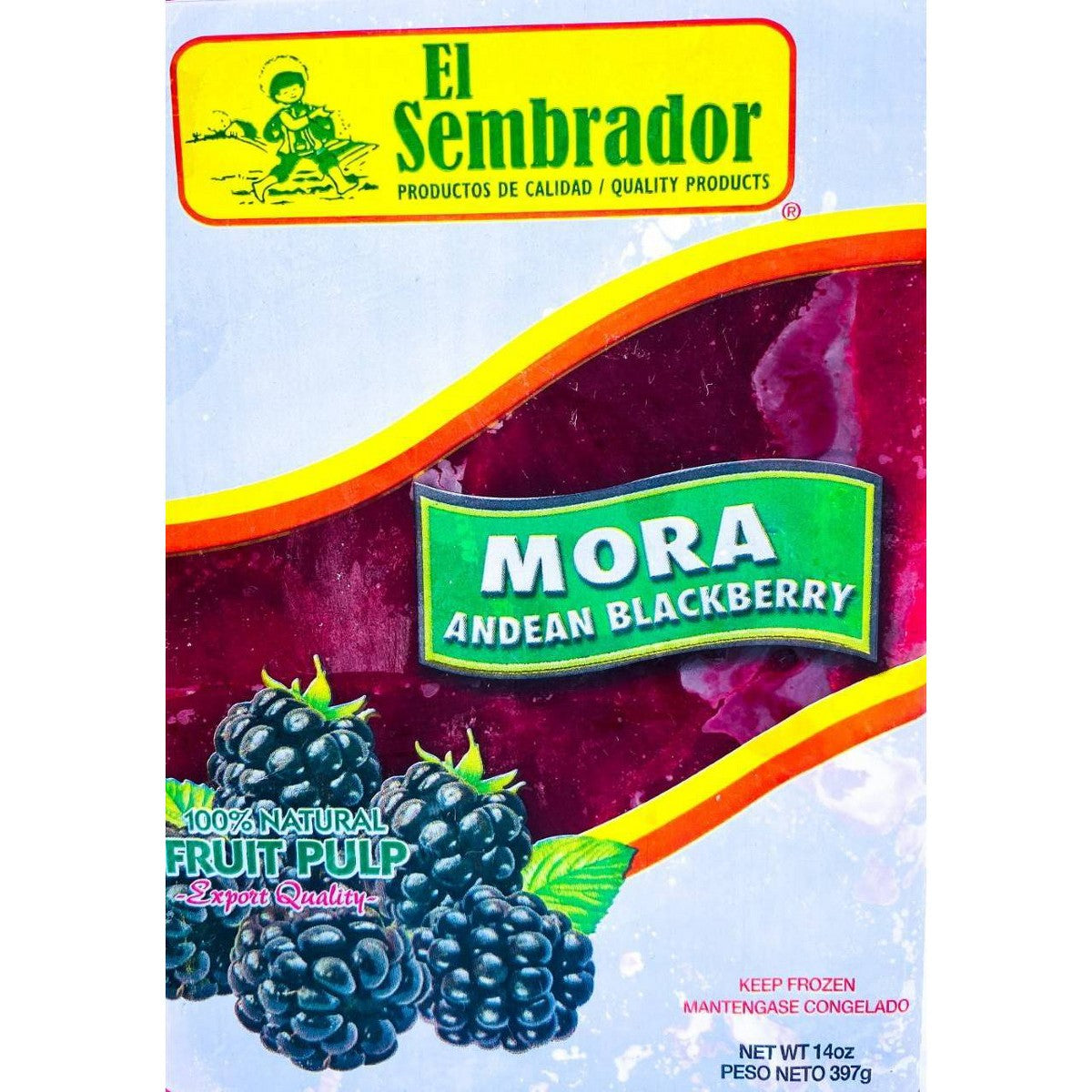 El Sembrador Pulpa de mora — 14 oz