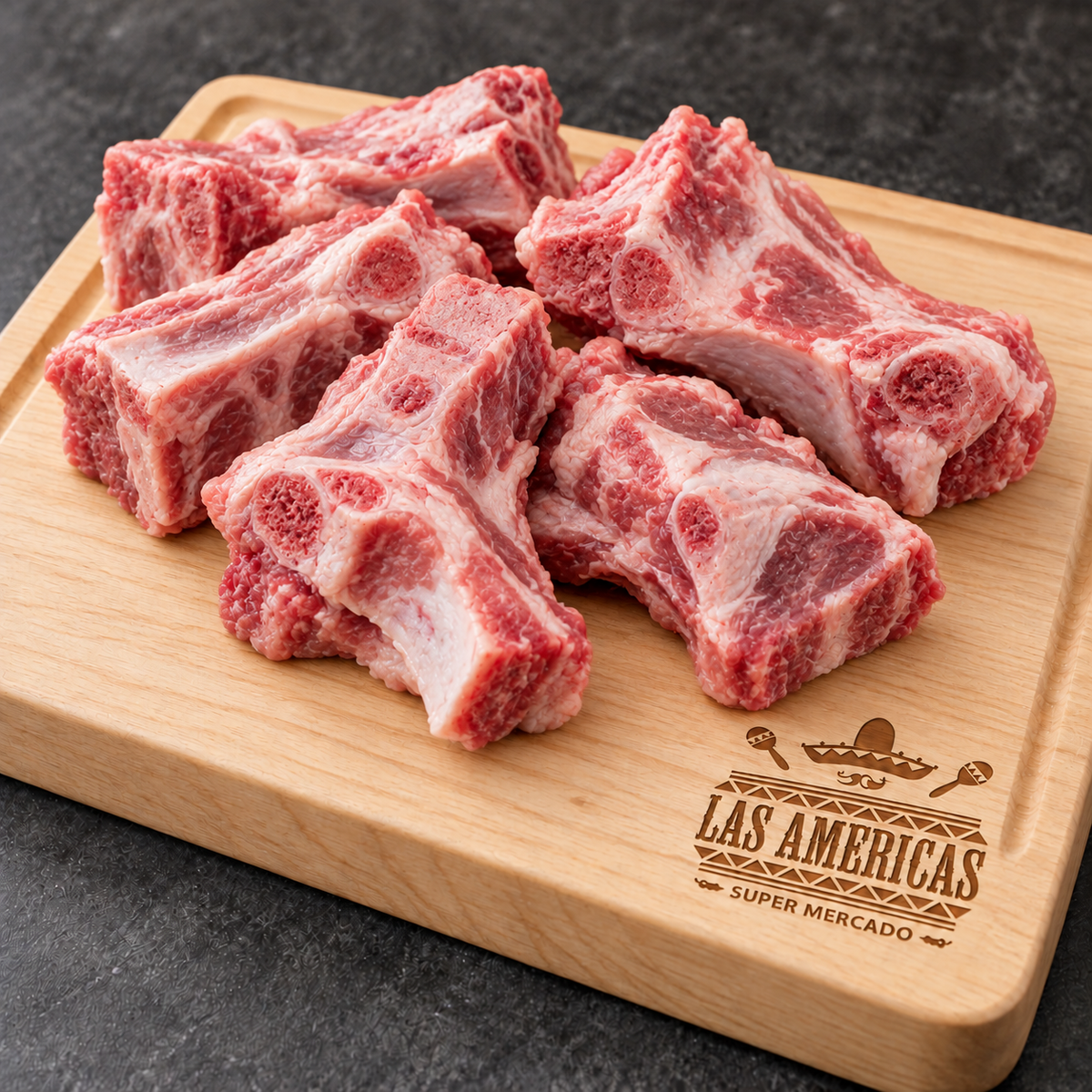 Espinazo de puerco — imagen ilustrativa IA sobre tabla clara Las Americas