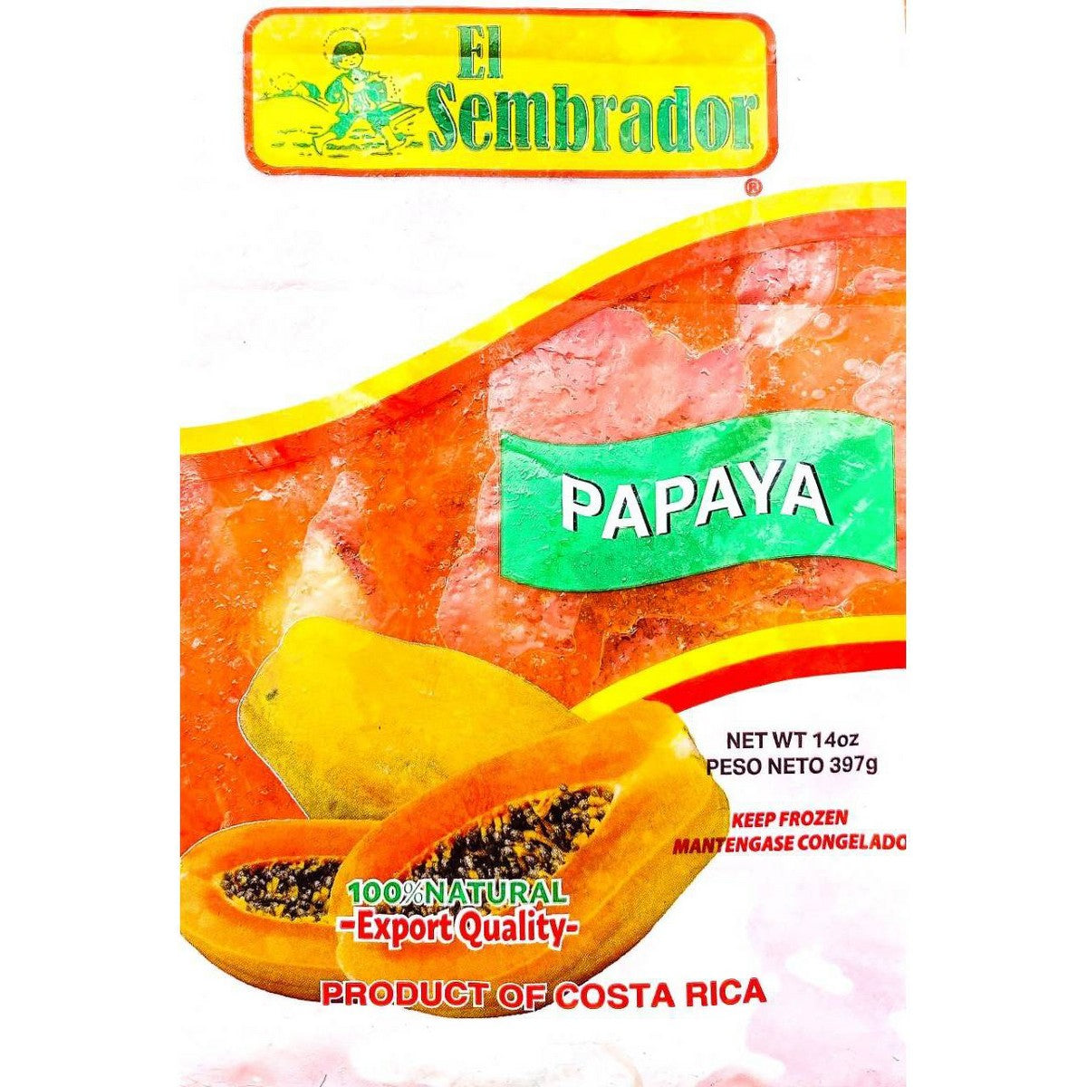 El Sembrador Pulpa de papaya — 14 oz