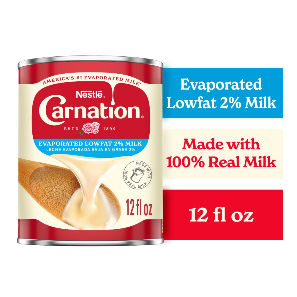 Carnation Leche evaporada baja en grasa 2% — 12 fl oz