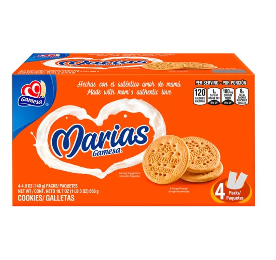 New Mexican Gamesa MARIAS Imported Crunch Milk Homemade Cookies 19.7oz