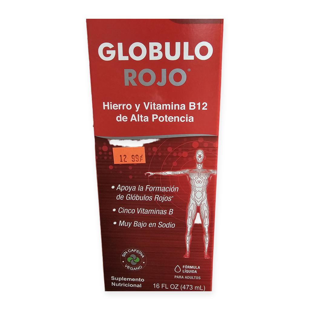 Glóbulo Rojo Hierro y Vitamina B12 — 473 mL