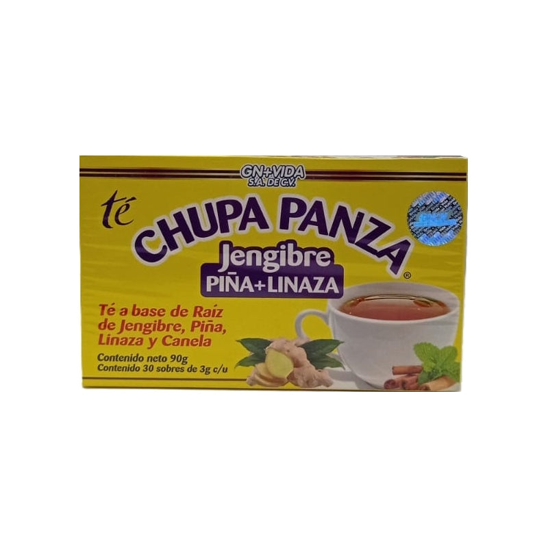 GN Vida Te Chupa Panza jengibre pina y linaza 30 sobres