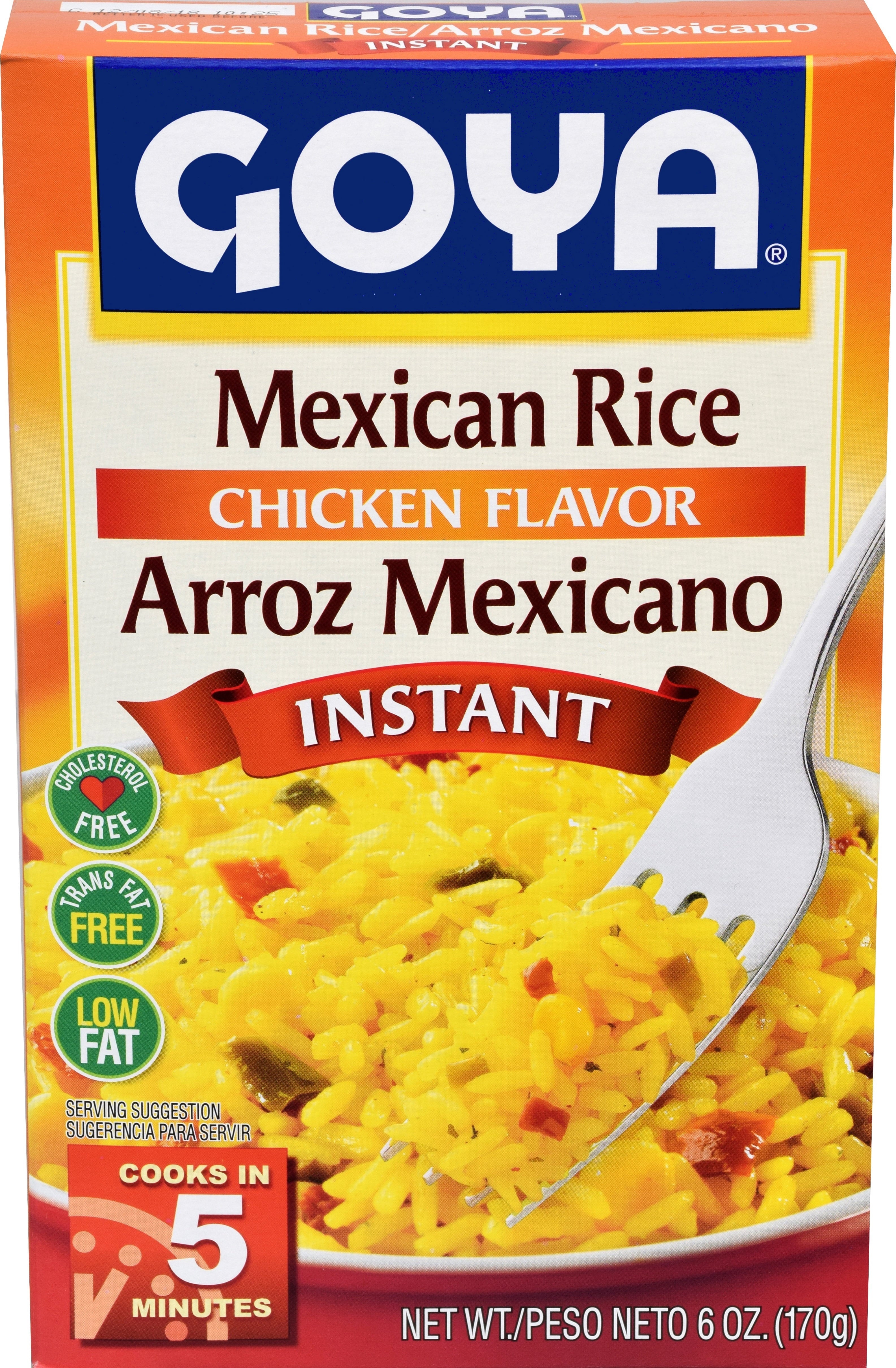 Goya arroz mexicano instantáneo sabor a pollo — 6 oz / 170 g