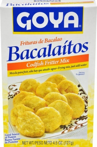 Goya Bacalaítos mezcla para frituras de bacalao — 4.5 oz