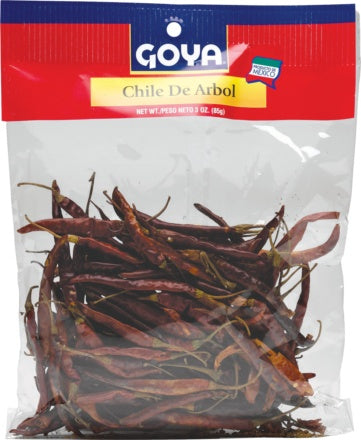 Goya chile de árbol seco — 3 oz