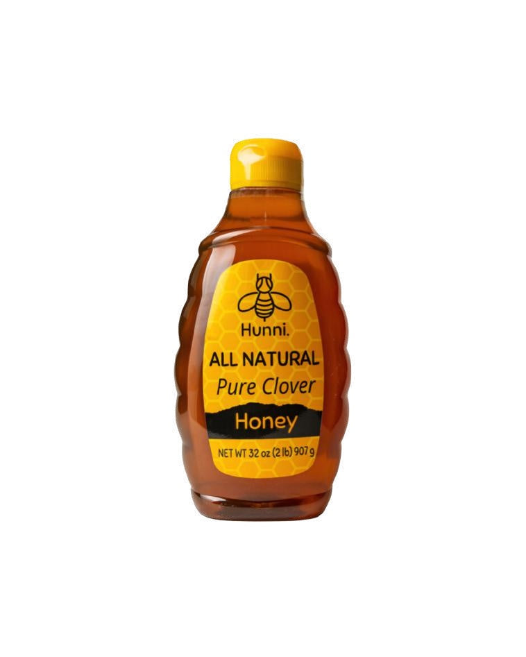 Hunni miel de trébol en botella — 32 oz