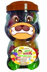 Juicy Chew gelatinas surtidas en frasco perrito — 41.95 oz