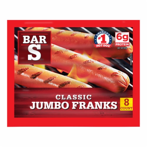 Bar S Jumbo Franks — 8 unidades