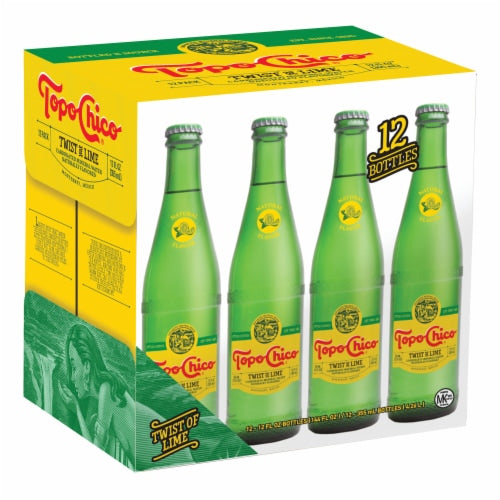 Topo Chico Twist of Lime — 12 botellas de 12 fl oz