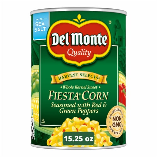 Del Monte Whole Kernel w/Red & Green Peppers — 15.25 OZ