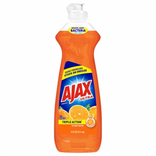 Ajax Triple Action Orange Dish Liquid/Hand Soap — 14 fl oz