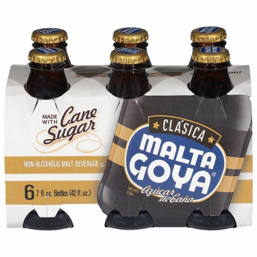 Malta goya — 6 botellas de 7 fl oz