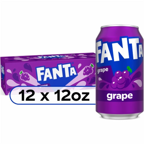 Fanta Grape Fridge Pack 12 Oz — 12 latas de 12 fl oz