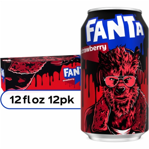 Fanta Strawberry Fridge Pack 12 Oz — 12 latas de 12 fl oz