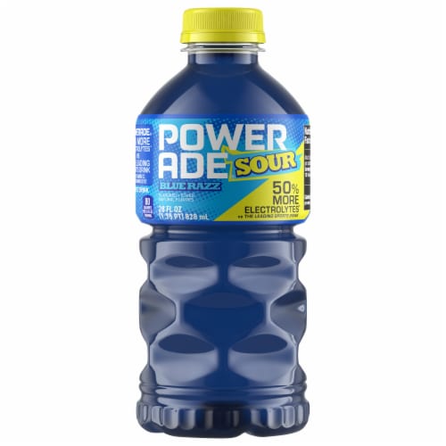 Powerade Sour Blue Razz — 28 fl oz