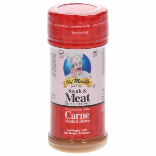 Chef Merito Steak and Meat Seasoning — 3 oz