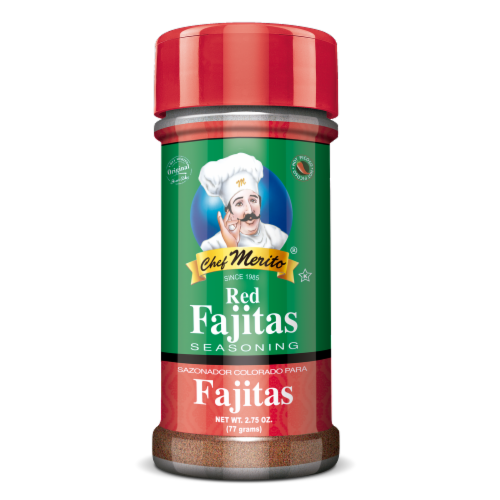 Chef Merito Red Fajita Seasoning — 2.75 oz