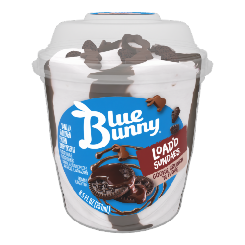 Blue Bunny Load’d Sundaes Cookie Crunch — 8.5 fl oz